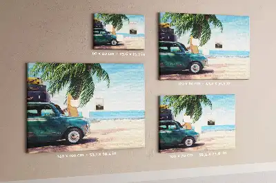 Panou din plută cu peisaj plajă de vacanță