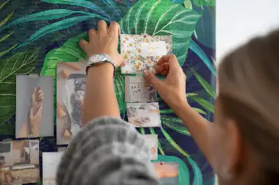 Panou din plută cu model cu frunze exotice