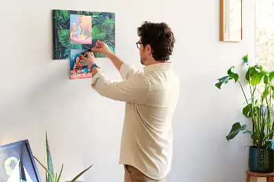 Panou din plută cu model cu frunze exotice