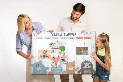 Panou din plută cu planificator săptămânal