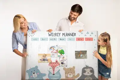 Panou din plută cu planificator săptămânal