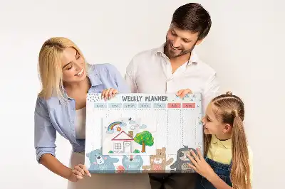 Panou din plută cu planificator săptămânal