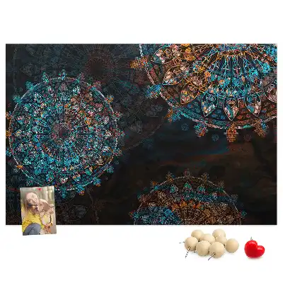Panou din plută cu model mandala