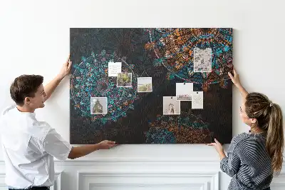 Panou din plută cu model mandala