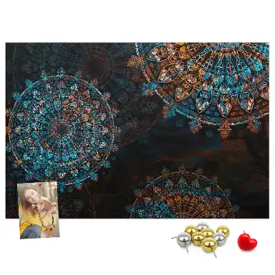 Panou din plută cu model mandala