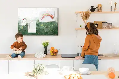 Panou din plută cu motive vegetale moderne