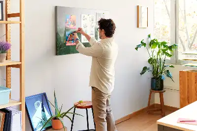 Panou din plută cu motive vegetale moderne