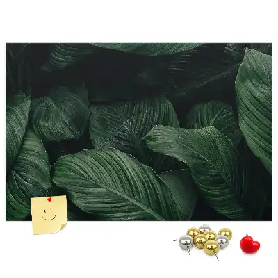 Panou din plută cu model de frunză tropicală Monstera