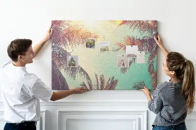 Tablou din plută Palmieri tropicali