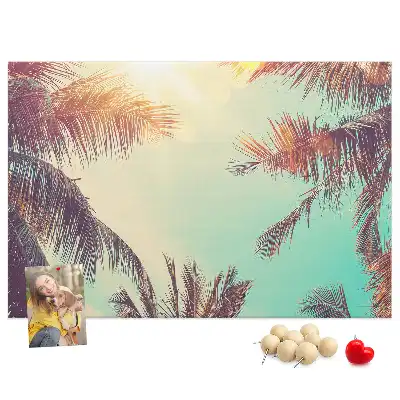 Tablou din plută Palmieri tropicali