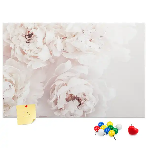Panou din plută cu imprimeu flori de bujor