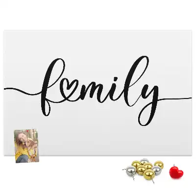Panou din plută cu inscripția Family