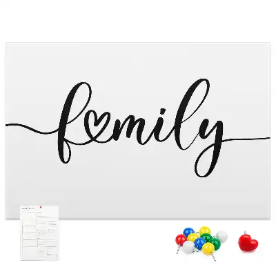 Panou din plută cu inscripția Family
