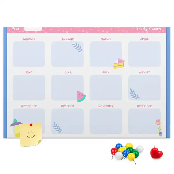 Calendar de perete din plută cu fazele lunii