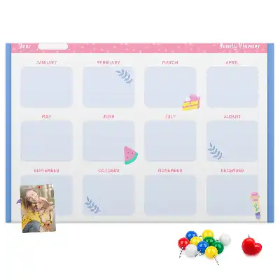 Calendar de perete din plută cu fazele lunii