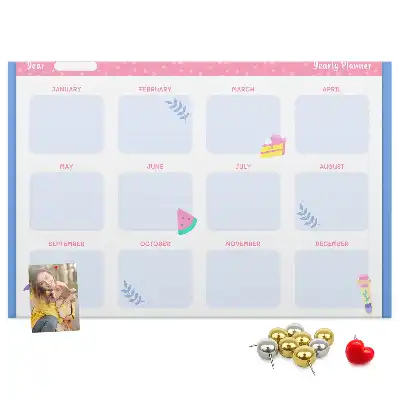 Calendar de perete din plută cu fazele lunii