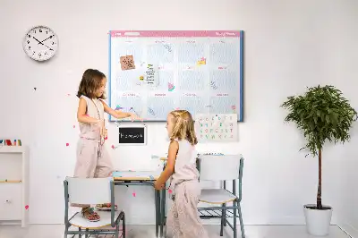 Calendar de perete din plută cu fazele lunii
