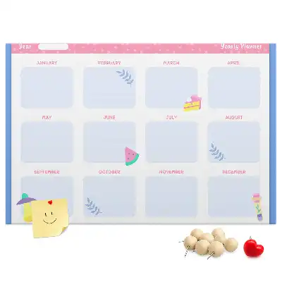 Calendar de perete din plută cu fazele lunii