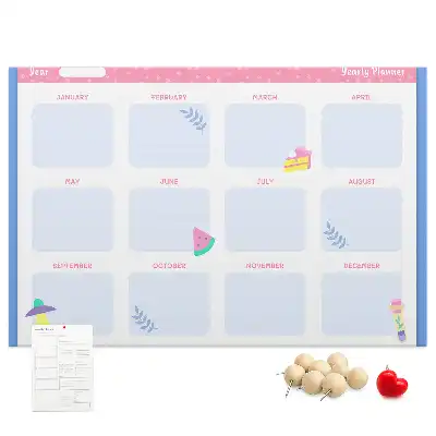 Calendar de perete din plută cu fazele lunii