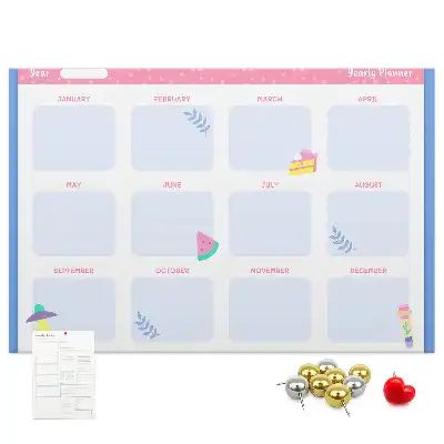 Calendar de perete din plută cu fazele lunii