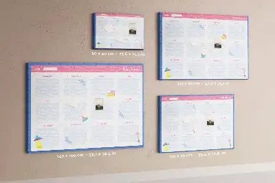 Calendar de perete din plută cu fazele lunii