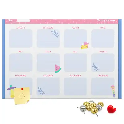 Calendar de perete din plută cu fazele lunii