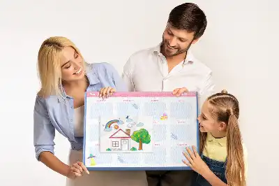 Calendar de perete din plută cu fazele lunii