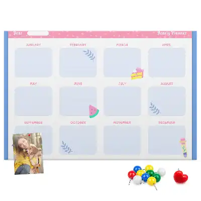 Calendar de perete din plută cu fazele lunii