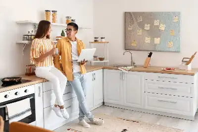 Panou din plută cu model abstract valuri