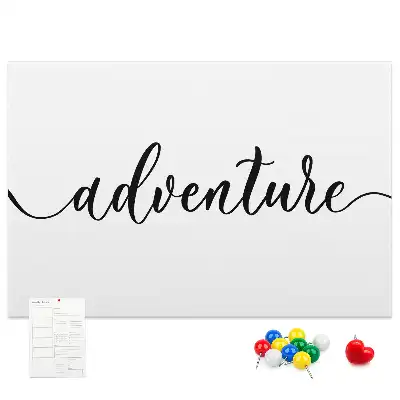 Panou din plută cu inscripție aventură