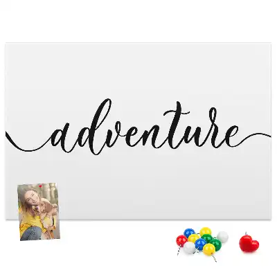 Panou din plută cu inscripție aventură