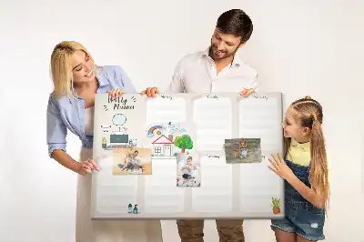 Calendar de perete săptămânal din plută