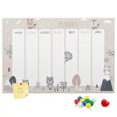 Tabla de pluta Planificator cu animale