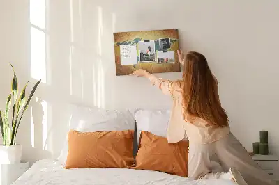 Hartă a lumii din plută cu design retro