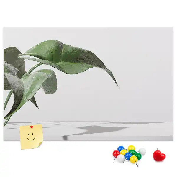 Panou din plută cu model abstract reprezentând frunze