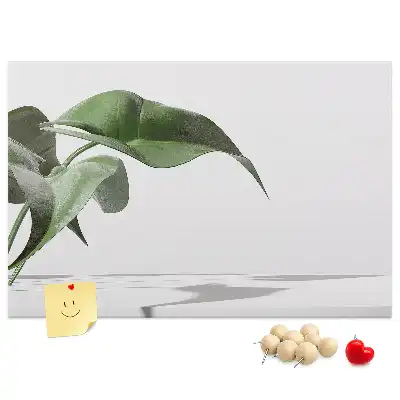 Panou din plută cu model abstract reprezentând frunze