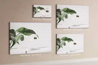 Panou din plută cu model abstract reprezentând frunze