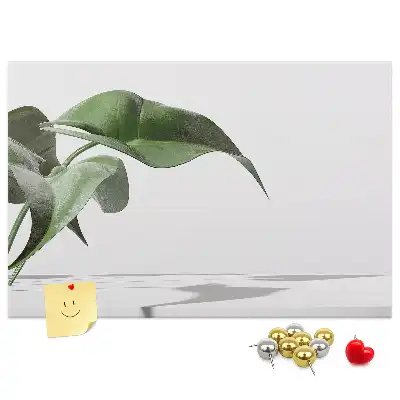 Panou din plută cu model abstract reprezentând frunze