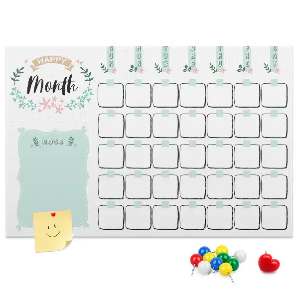 Calendar de perete din plută
