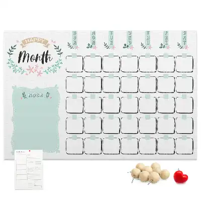 Calendar de perete din plută