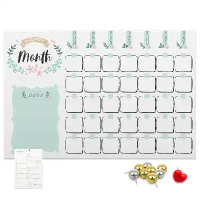 Calendar de perete din plută