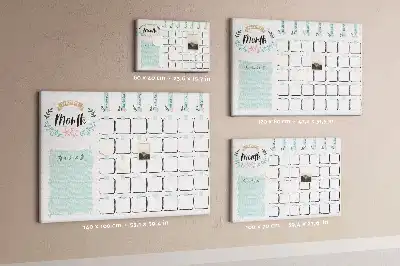 Calendar de perete din plută