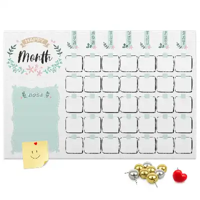 Calendar de perete din plută