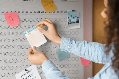 Panou din plută pentru monitorizarea obiectivelor zilnice