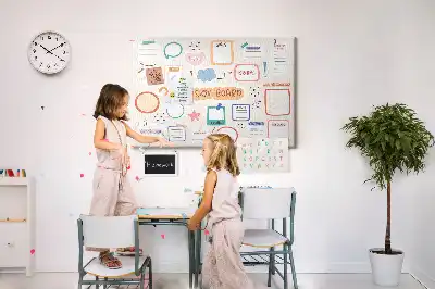 Panou din plută pentru vizualizare colorat