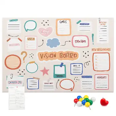 Panou din plută pentru vizualizare colorat