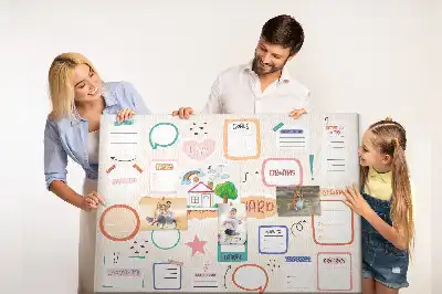 Panou din plută pentru vizualizare colorat
