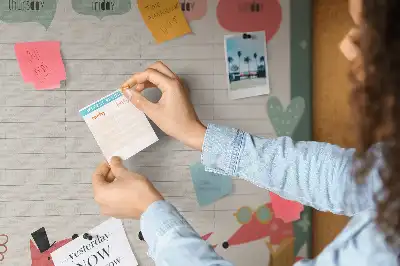 Panou de plută organizator săptămânal pentru copii