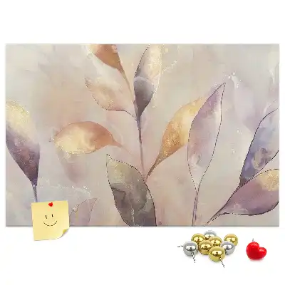Tablou din plută cu plante în acuarelă