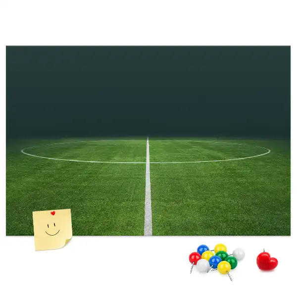 Tablă de plută în formă de teren de fotbal